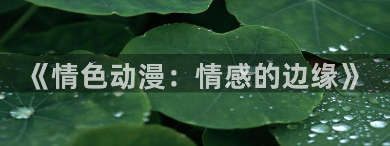 生里番动漫在线观看:《情色动漫:情感的边缘》配图